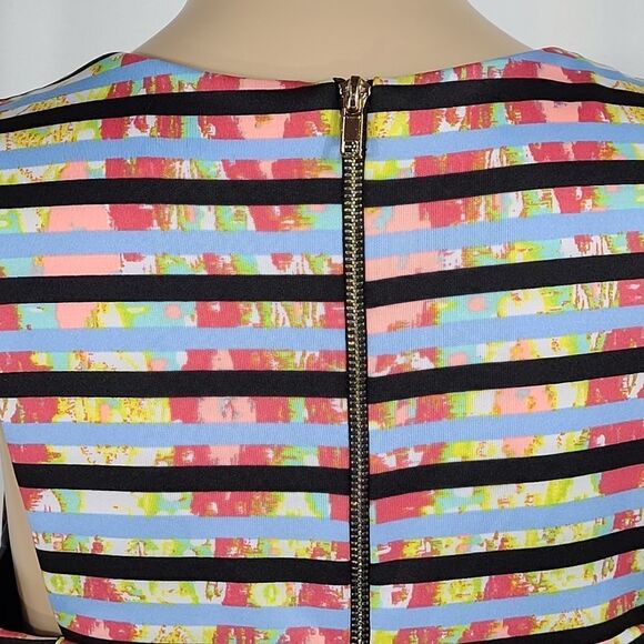 My Michelle Multicolor Striped Skater Dress - Picture 9 of 15